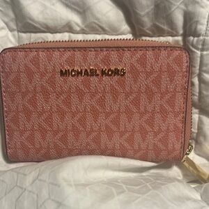 Michael Kors Rose Logo Wallet